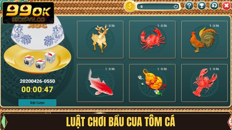 Quy tắc và luật chơi cơ bản của Bầu Cua Tôm Cá cần nắm 